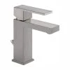 Delta Modern Single Hole Single-Handle Bathroom Faucet in Stainless