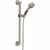 Delta Traditional Decorative ADA 9-Spray Wall Bar Shower Kit in Stainless