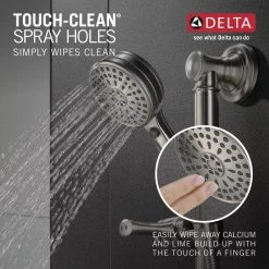 Delta Traditional Decorative ADA 9-Spray Wall Bar Shower Kit in Stainless -Bathroom Faucets Store stainless steel delta wall bar shower kits 51900 ss a0 1000