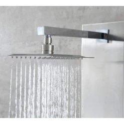 LUXIER 55 in. 3-Jet Full Body Thermostatic Shower System Panel with Rainfall Shower Head Hand Shower in Stainless Steel -Bathroom Faucets Store stainless steel luxier shower towers sp21 cec 4f 1000