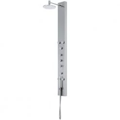 VIGO Dilana 66.875 in. 6-Jet Shower Panel System with Adjustable Round Shower Head in Stainless Steel