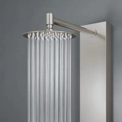 VIGO Ellington 59 in. 4-Jet Shower Panel System with Adjustable Round Shower Head in Stainless Steel -Bathroom Faucets Store stainless steel vigo shower towers vg08013st 77 1000