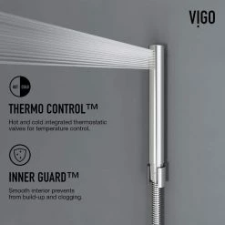 VIGO Sutton 58.0625 in. 4-Jet Shower Panel System with Round Shower head in Stainless Steel -Bathroom Faucets Store stainless steel vigo shower towers vg08018st 4f 1000