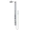 VIGO Sutton 58.0625 in. 4-Jet Shower Panel System with Round Shower head in Stainless Steel