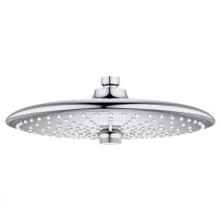 GROHE Euphoria 3-Spray 10 in. Single Ceiling Mount Fixed Rain Shower Head in Starlight Chrome
