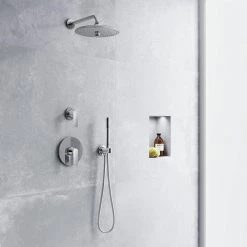 GROHE Euphoria 3-Spray 10 in. Single Ceiling Mount Fixed Rain Shower Head in Starlight Chrome -Bathroom Faucets Store starlight chrome grohe fixed shower heads 26457000 77 1000
