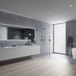 GROHE Euphoria 3-Spray 10 in. Single Ceiling Mount Fixed Rain Shower Head in Starlight Chrome -Bathroom Faucets Store starlight chrome grohe fixed shower heads 26457000 c3 1000