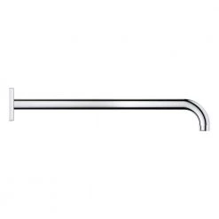 GROHE Rainshower 16 in. Shower Arm, Starlight Chrome -Bathroom Faucets Store starlight chrome grohe shower arm extensions 26632000 40 1000