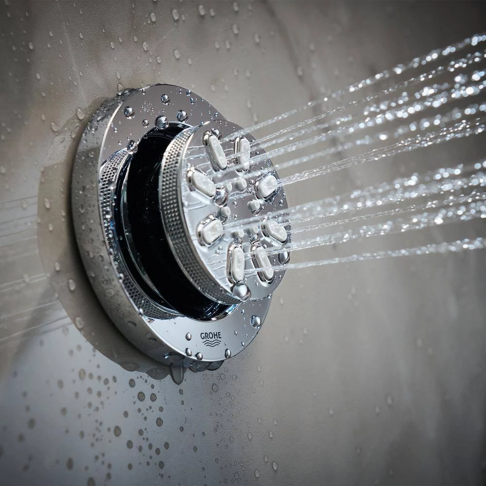 GROHE Rain Shower 2-Spray Round Body Spray in Chrome 10 GROHE Rain Shower 2-Spray Round Body Spray in Chrome - Image 10