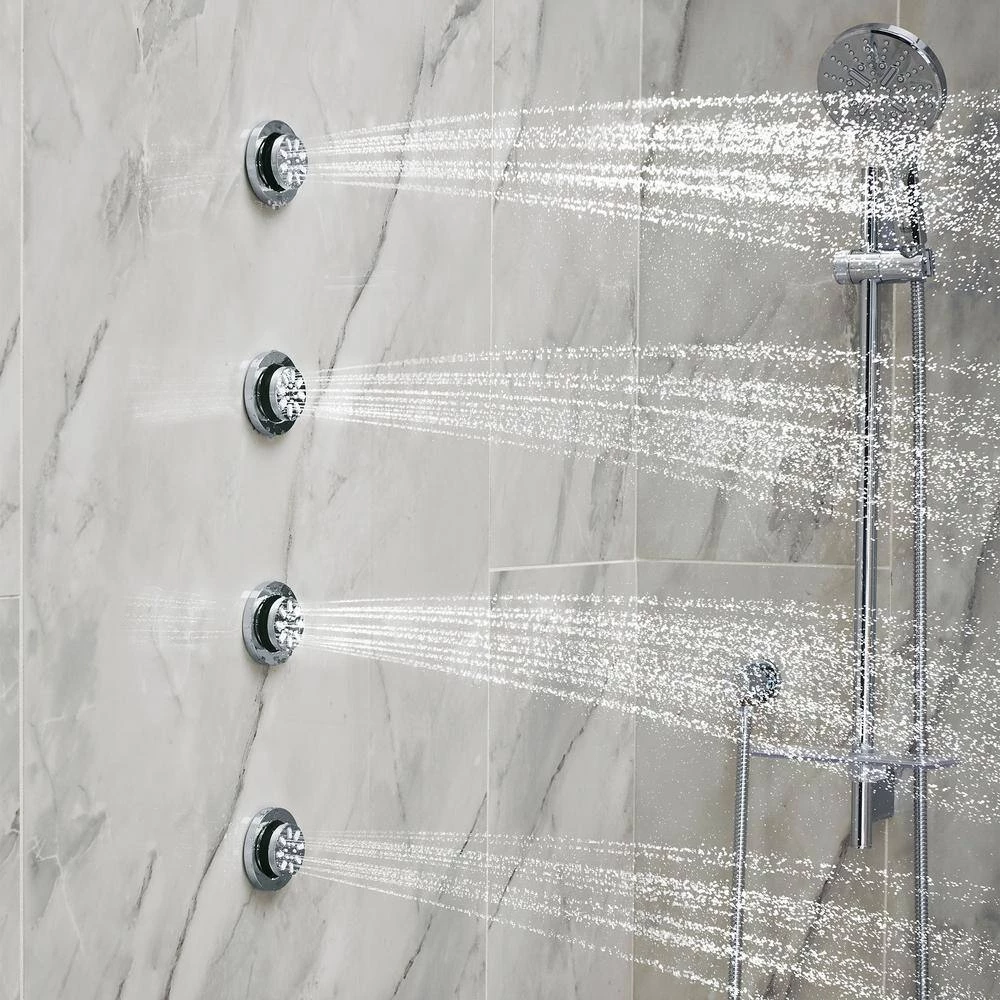 GROHE Rain Shower 2-Spray Round Body Spray in Chrome 11 GROHE Rain Shower 2-Spray Round Body Spray in Chrome - Image 11