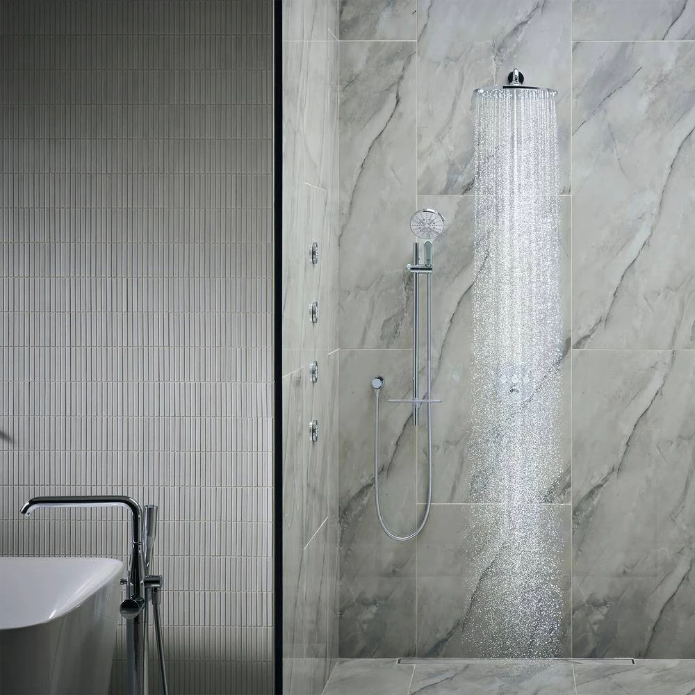 GROHE Rain Shower 2-Spray Round Body Spray in Chrome 13 GROHE Rain Shower 2-Spray Round Body Spray in Chrome - Image 13