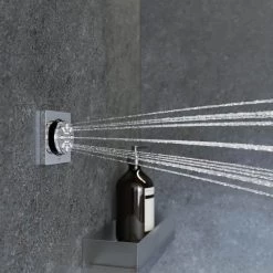 GROHE Rainshower 2-Spray Square Body Jet Spray in StarLight Chrome -Bathroom Faucets Store starlight chrome grohe shower jets 26745000 4f 1000