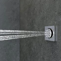 GROHE Rainshower 2-Spray Square Body Jet Spray in StarLight Chrome -Bathroom Faucets Store starlight chrome grohe shower jets 26745000 fa 1000