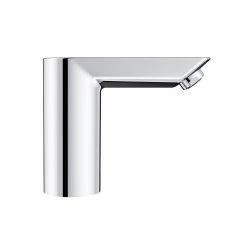 GROHE Bau Cosmopolitan Battery Powered Single Hole Touchless Bathroom Faucet with Temperature Control Lever StarLight Chrome -Bathroom Faucets Store starlight chrome grohe single hole bathroom faucets 36466000 fa 1000