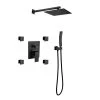 Utopia 4niture Finn 10 in. Shower Head 3-Jet Shower System with Handheld Shower in Matte Black