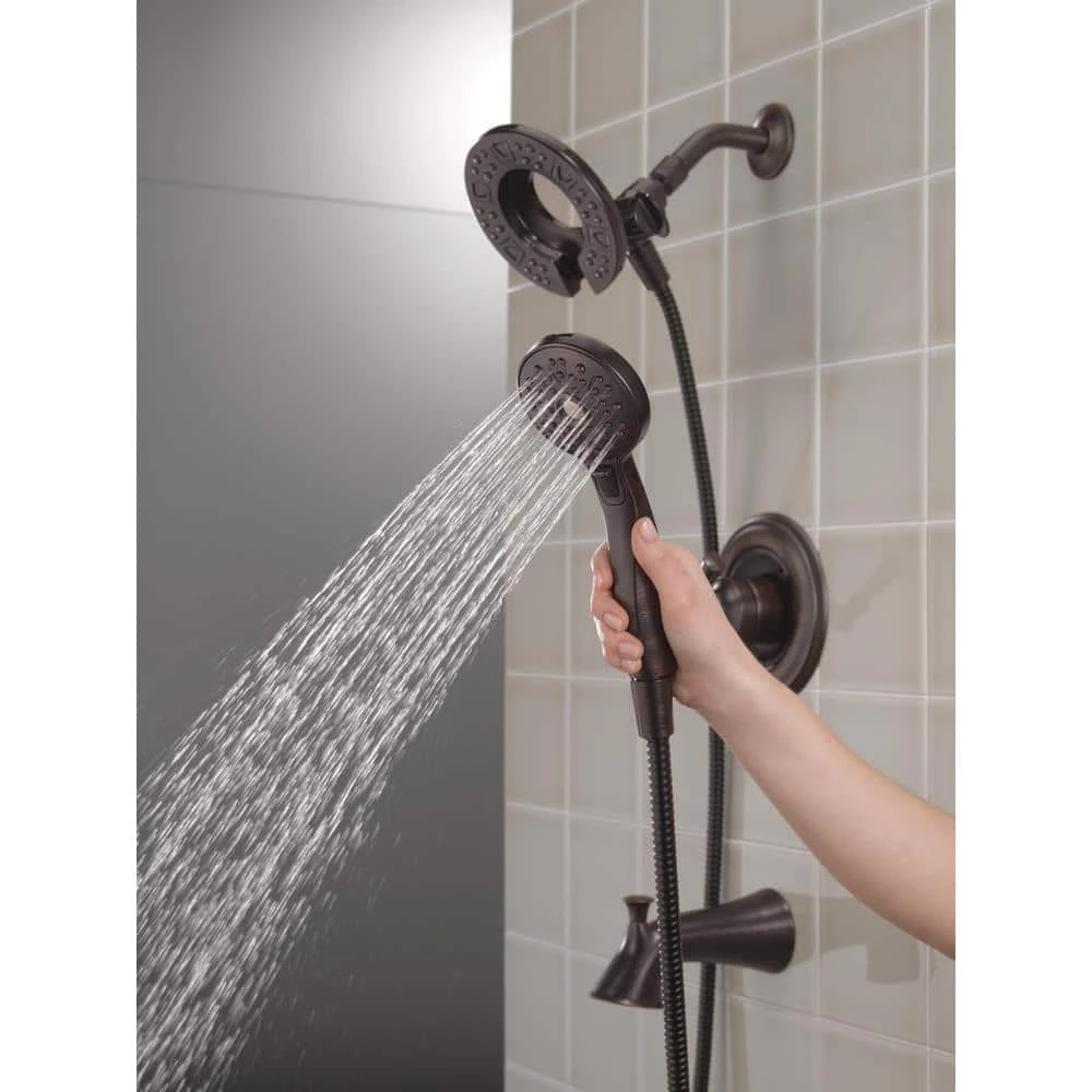 Delta Chamberlain In2ition Single-Handle 4-Spray Tub and Shower Faucet in Venetian Bronze (Valve Included) 8 Delta Chamberlain In2ition Single-Handle 4-Spray Tub and Shower Faucet in Venetian Bronze (Valve Included) - Image 8