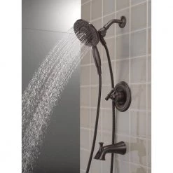 Delta Chamberlain In2ition Single-Handle 4-Spray Tub and Shower Faucet in Venetian Bronze (Valve Included) 18 Delta Chamberlain In2ition Single-Handle 4-Spray Tub and Shower Faucet in Venetian Bronze (Valve Included) -Bathroom Faucets Store venetian bronze delta bathtub shower faucet combos 144747 rb i 4f 1000