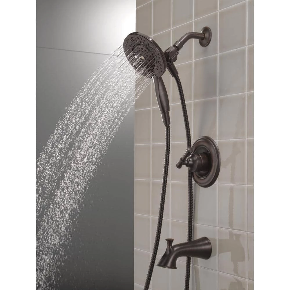 Delta Chamberlain In2ition Single-Handle 4-Spray Tub and Shower Faucet in Venetian Bronze (Valve Included) 7 Delta Chamberlain In2ition Single-Handle 4-Spray Tub and Shower Faucet in Venetian Bronze (Valve Included) - Image 7