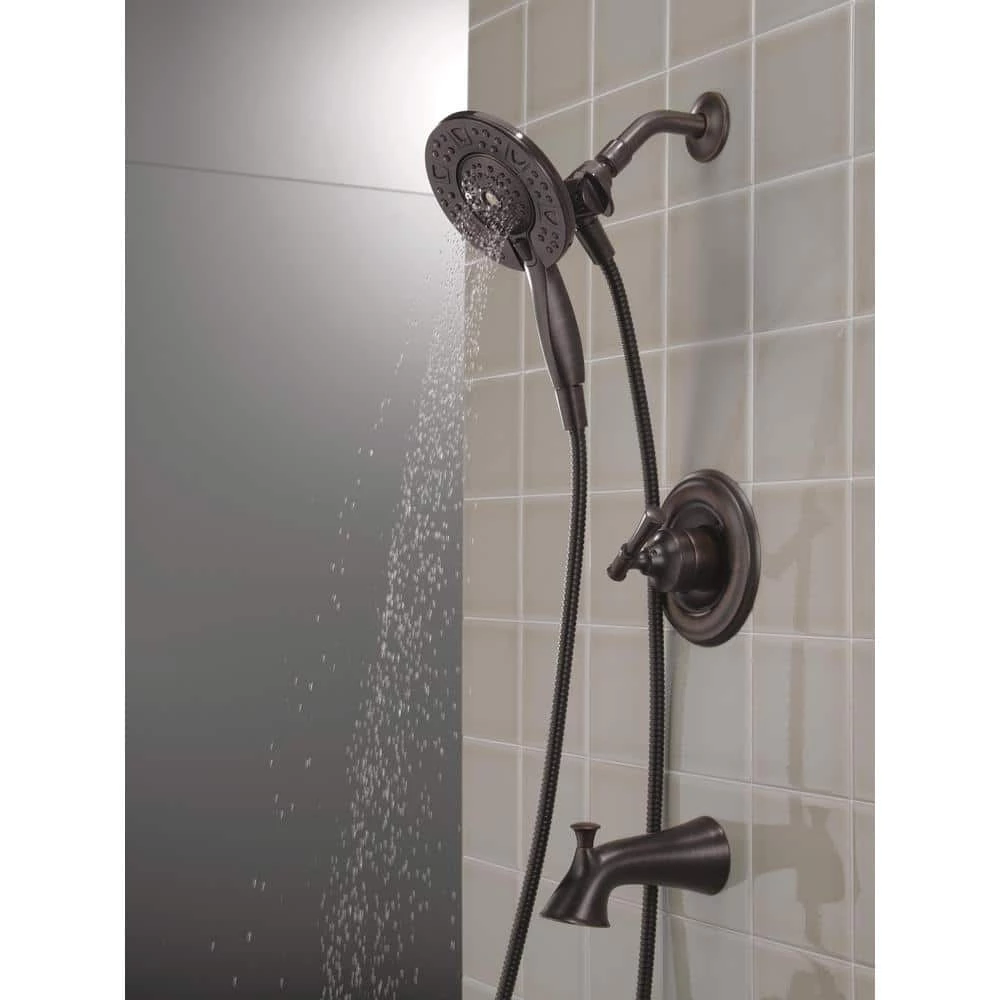 Delta Chamberlain In2ition Single-Handle 4-Spray Tub and Shower Faucet in Venetian Bronze (Valve Included) 11 Delta Chamberlain In2ition Single-Handle 4-Spray Tub and Shower Faucet in Venetian Bronze (Valve Included) - Image 11