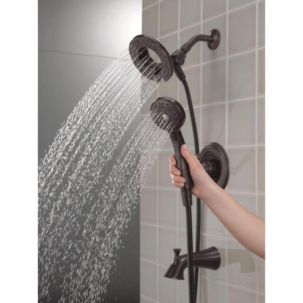 Delta Chamberlain In2ition Single-Handle 4-Spray Tub and Shower Faucet in Venetian Bronze (Valve Included) 2 Delta Chamberlain In2ition Single-Handle 4-Spray Tub and Shower Faucet in Venetian Bronze (Valve Included) - Image 2