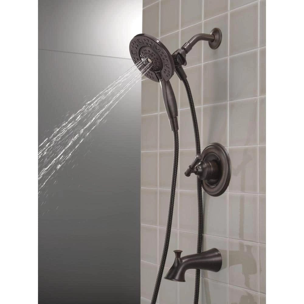 Delta Chamberlain In2ition Single-Handle 4-Spray Tub and Shower Faucet in Venetian Bronze (Valve Included) 10 Delta Chamberlain In2ition Single-Handle 4-Spray Tub and Shower Faucet in Venetian Bronze (Valve Included) - Image 10