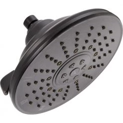 Delta 3-Spray 8.5 in. Single Wall Mount Fixed Rain Shower Head in Venetian Bronze