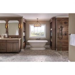 Delta 6 in. Shower Arm and Flange in Venetian Bronze -Bathroom Faucets Store venetian bronze delta shower arm extensions u4993 rb 4f 1000