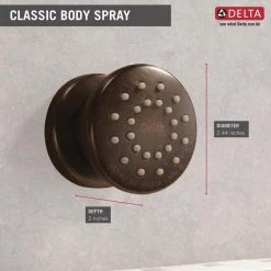 Delta Classic 1-Spray Body Spray in Venetian Bronze -Bathroom Faucets Store venetian bronze delta shower jets 50102 rb 40 1000