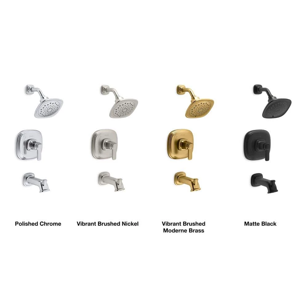 KOHLER Numista Single-Handle 3-Spray Wall-Mount Tub and Shower Faucet in Vibrant Brushed Nickel (Valve Included) 5 KOHLER Numista Single-Handle 3-Spray Wall-Mount Tub and Shower Faucet in Vibrant Brushed Nickel (Valve Included) - Image 5