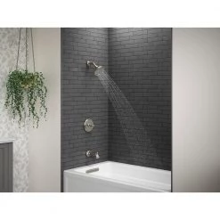 KOHLER Capilano Single-Handle 3-Spray Tub and Shower Faucet in Vibrant Brushed Nickel (Valve Included) -Bathroom Faucets Store vibrant brushed nickel kohler bathtub shower faucet combos k r26930 4g bn c3 1000