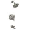 KOHLER Rubicon Single-Handle 3-Spray Wall-Mount Tub and Shower Faucet in Brushed Nickel (Valve Included)