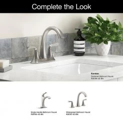 KOHLER Sundae 4 in. Centerset 2-Handles Bathroom Faucet in Vibrant Brushed Nickel -Bathroom Faucets Store vibrant brushed nickel kohler centerset bathroom faucets k r28796 4d bn 1f 1000