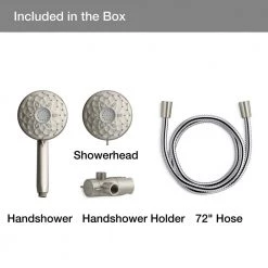 KOHLER Rosewood 6-Spray Patterns 1.75 GPM 4.93 in. Wall Mount Dual Shower Heads in Vibrant Brushed Nickel -Bathroom Faucets Store vibrant brushed nickel kohler dual shower heads k r27216 g bn 1d 1000