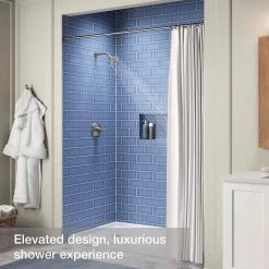 KOHLER Rosewood 6-Spray Patterns 1.75 GPM 4.93 in. Wall Mount Dual Shower Heads in Vibrant Brushed Nickel -Bathroom Faucets Store vibrant brushed nickel kohler dual shower heads k r27216 g bn c3 1000