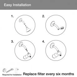 KOHLER Aquifer Shower Water Filtration System in Vibrant Brushed Nickel -Bathroom Faucets Store vibrant brushed nickel kohler fixed shower heads k r24612 bn 77 1000