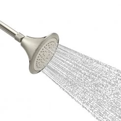 KOHLER Forte 1-Spray 5.5 in. Single Wall Mount Fixed Shower Head in Vibrant Brushed Nickel -Bathroom Faucets Store vibrant brushed nickel kohler fixed shower heads r10282 g bn 4f 1000