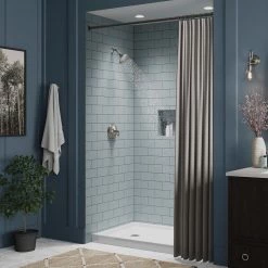 KOHLER Forte 1-Spray 5.5 in. Single Wall Mount Fixed Shower Head in Vibrant Brushed Nickel -Bathroom Faucets Store vibrant brushed nickel kohler fixed shower heads r10282 g bn c3 1000