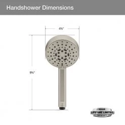 KOHLER Lively 4-Spray Patterns 4.312 in. Wall Mount Handheld Shower Head in Vibrant Brushed Nickel -Bathroom Faucets Store vibrant brushed nickel kohler handheld shower heads k r26822 g bn fa 1000