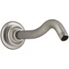 KOHLER Artifacts 10.6875 in. Shower Arm and Flange in Vibrant Brushed Nickel