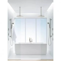 KOHLER 12 in. Ceiling Mount Shower Arm in Brushed Nickel -Bathroom Faucets Store vibrant brushed nickel kohler shower arm extensions k 7392 bn 1f 1000