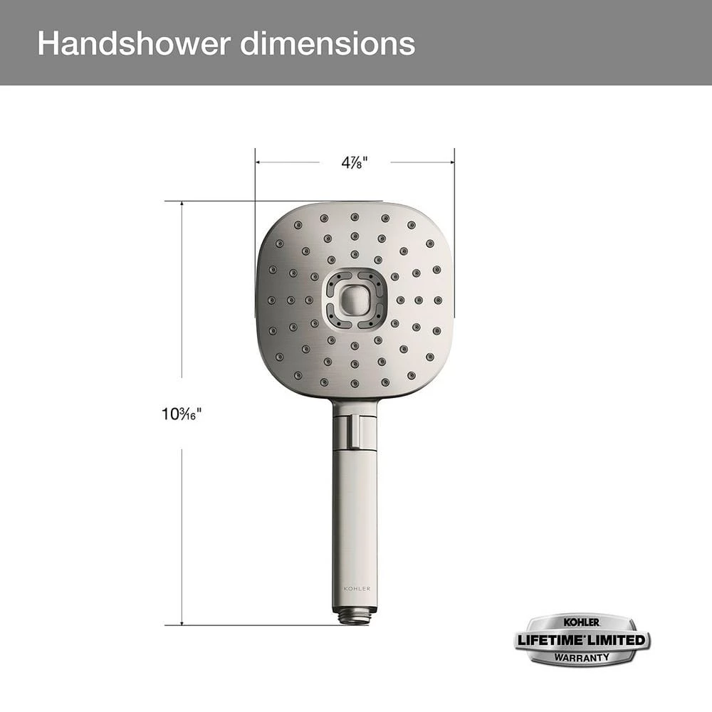 KOHLER Windet Showering Rail Combo in Vibrant Brushed Nickel 3 KOHLER Windet Showering Rail Combo in Vibrant Brushed Nickel - Image 3