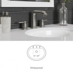 KOHLER Numista 8 in. Widespread 2-Handle Bathroom Faucet in Vibrant Brushed Nickel -Bathroom Faucets Store vibrant brushed nickel kohler widespread bathroom faucets k r26585 4d bn 31 1000