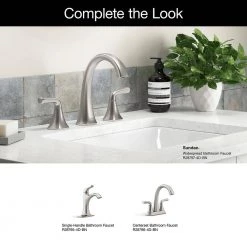 KOHLER Sundae 8 in. Widespread 2-Handles Bathroom Faucet in Vibrant Brushed Nickel -Bathroom Faucets Store vibrant brushed nickel kohler widespread bathroom faucets k r28797 4d bn 1f 1000