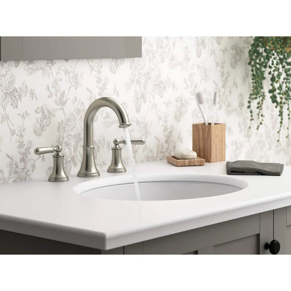 KOHLER Capilano 8 in. Widespread 2-Handle Bathroom Faucet in Vibrant Brushed Nickel 3 KOHLER Capilano 8 in. Widespread 2-Handle Bathroom Faucet in Vibrant Brushed Nickel - Image 3