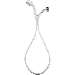 Glacier Bay 3-Spray 3.3 in. Single Wall Mount Handheld Adjustable Shower Head in White -Bathroom Faucets Store white glacier bay handheld shower heads 8467000hc 66 1000