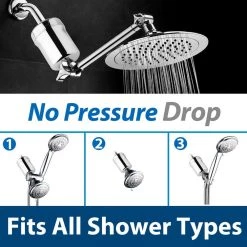 ISPRING 15-Stage Shower Filter Replacement Cartridge, Improves Conditions of Skin, Hair, and Nails, White 13 ISPRING 15-Stage Shower Filter Replacement Cartridge, Improves Conditions of Skin, Hair, and Nails, White -Bathroom Faucets Store white ispring showerhead filters fsf1 44 1000