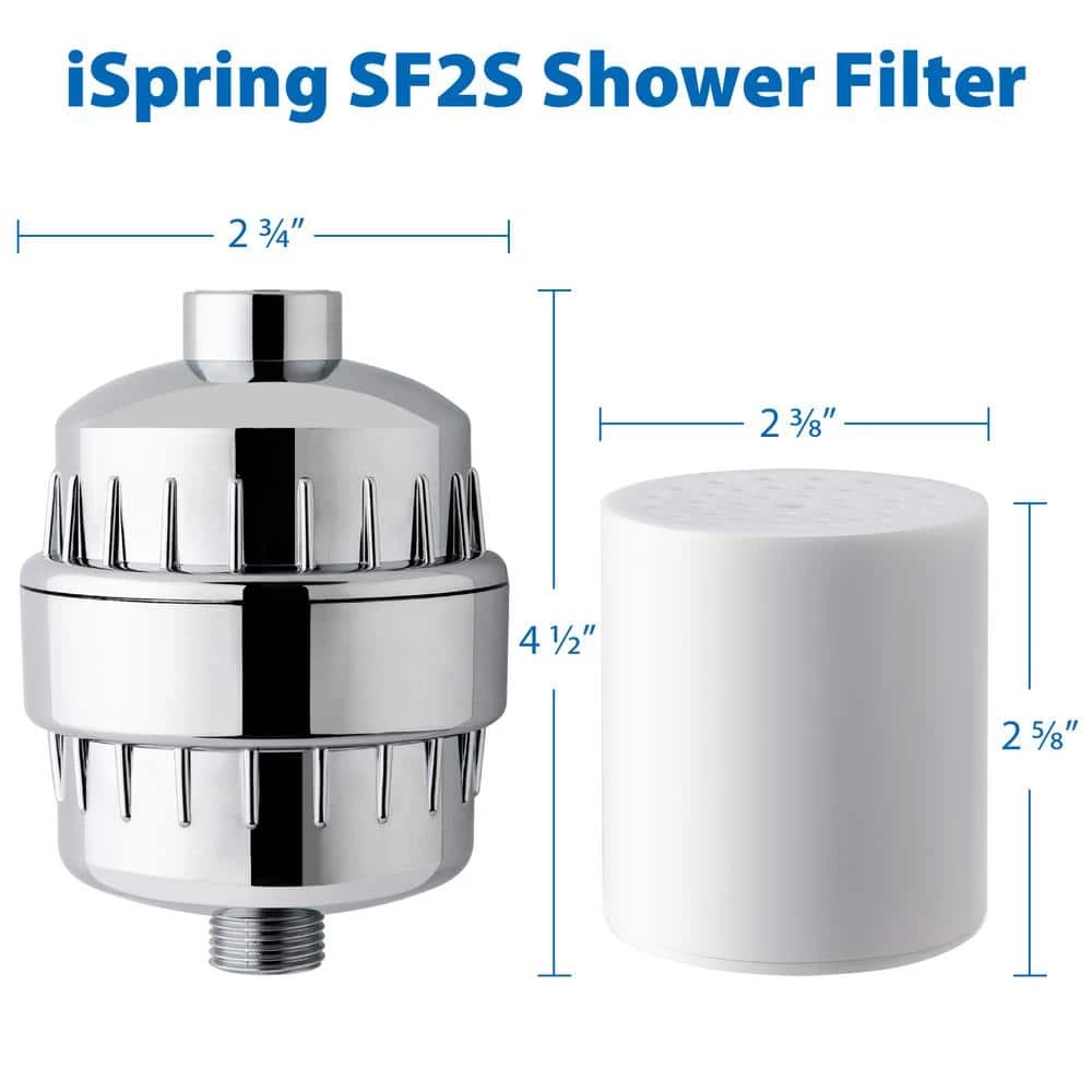 ISPRING Universal 15-Stage Shower Filter Replacement Cartridge, Better Skin, Hair, and Nails, White 5 ISPRING Universal 15-Stage Shower Filter Replacement Cartridge, Better Skin, Hair, and Nails, White - Image 5