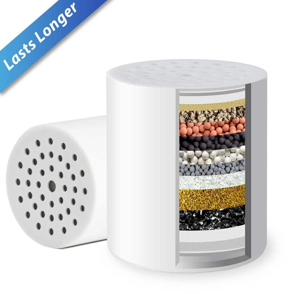 ISPRING Universal 15-Stage Shower Filter Replacement Cartridge, Better Skin, Hair, and Nails, White 1 ISPRING Universal 15-Stage Shower Filter Replacement Cartridge, Better Skin, Hair, and Nails, White