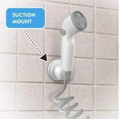 RINSE ACE 3-Spray Single Freestanding Handheld Adjustable Shower Head in White -Bathroom Faucets Store white rinse ace handheld shower heads 94566 1f 1000